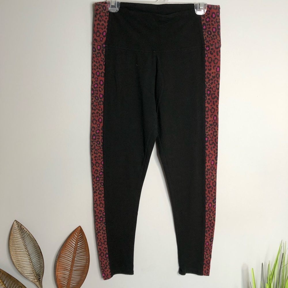 Victoria Secret Sport Side Print Black Multi Leggings